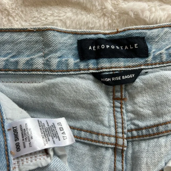 Aeropostale Light Blue High Rise Baggy Jeans - Picture 5 of 5